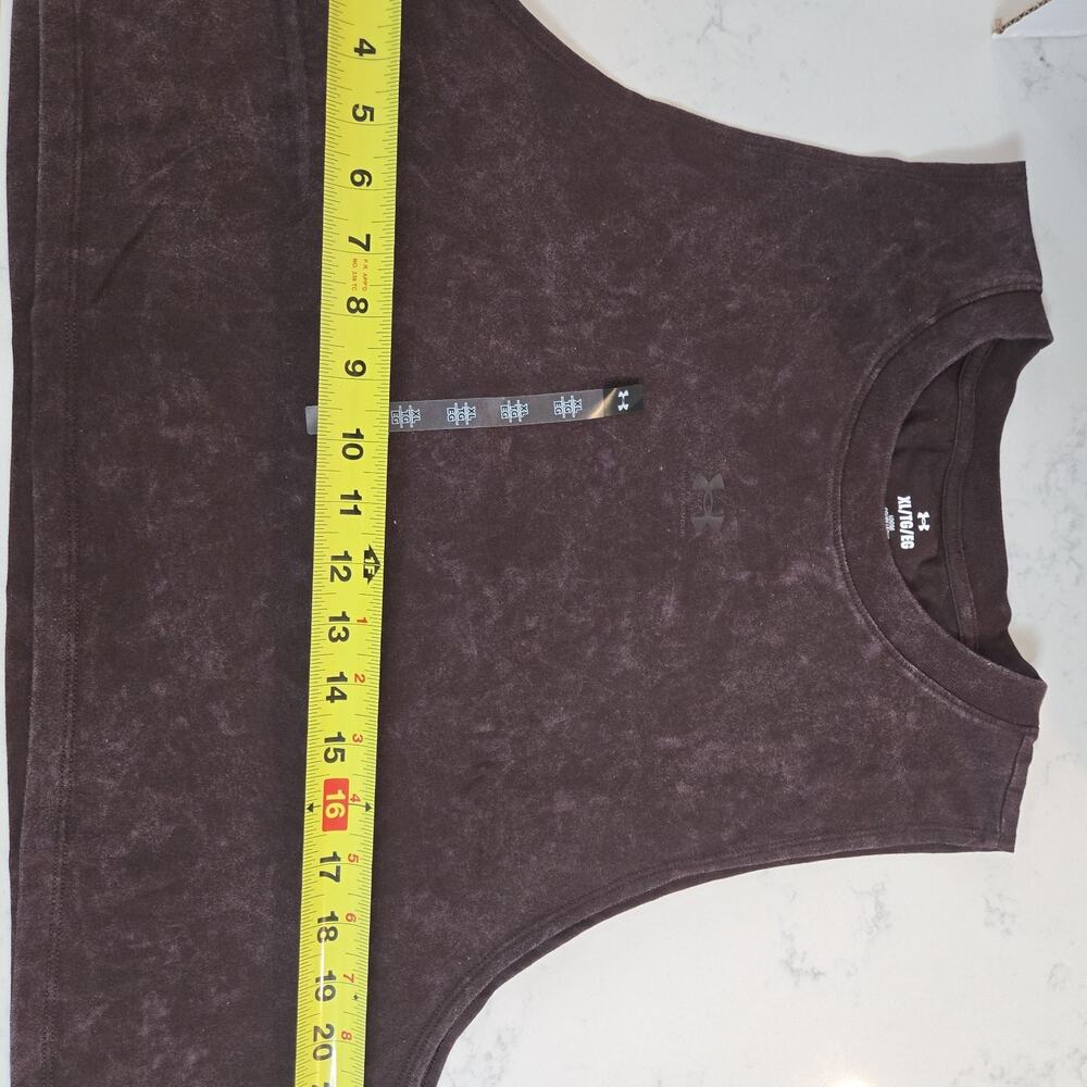 Under Armour Women XL UA Wash Crop Tank Mineral Wash Loose Fit NWT - Picture 12 of 13